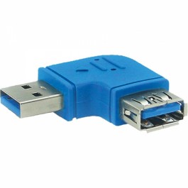 Baars kiezen klein USB 3.0 VERLOOP USB A MALE - USB A FEMALE HAAKS HORIZONTAAL -  Aansluitkabels-Verloopstekkers | Eijlander Electronics