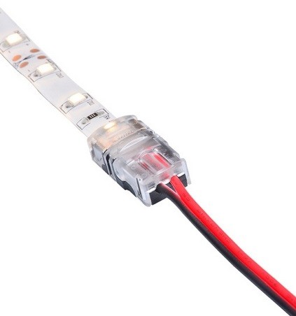 AANSLUITCONNECTOR VOOR 8MM 2P LEDSTRIP - Aansluitmateriaal - LED-Strips - Lampen Ledlampen - Verlichting | Eijlander Electronics