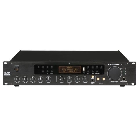 VERSTERKER 100V 120W MET FM TUNER USB EN 2 ZONES - PA Versterkers - Apparatuur - Geluidsapparatuur | Eijlander Electronics