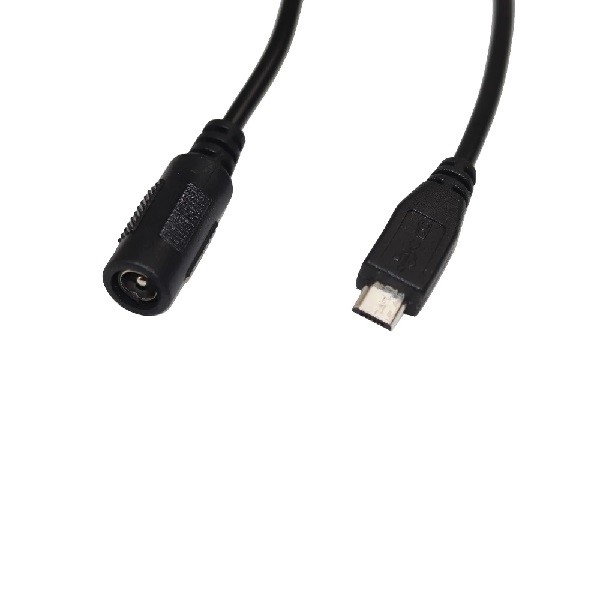 DC VERLOOP 5.5X2.1-MICRO USB KABEL 17CM - Aansluitmateriaal Electronica | Eijlander Electronics