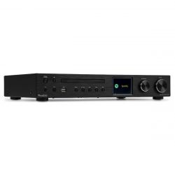 INTERNET RADIO MET VERSTERKER 100W BT 5.0 STREAMING/CD/DAB+/FM RADIO/INTERNET RADIO/WIFI/SPOTIFY CONNECT/USB ZWART