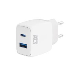 LADER USB-C & USB-A 20W MET POWER DELIVERY PPS, QUICK CHARGE, GANFAST