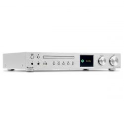 INTERNET RADIO MET VERSTERKER 100W BT 5.0 STREAMING/CD/DAB+/FM RADIO/INTERNET RADIO/WIFI/SPOTIFY CONNECT/USB ZILVER