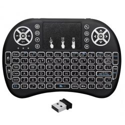 WIRELESS MINI KEYBOARD RGB MET TOUCHPAD VOOR HTPC ANDROID TVRASPBERRY PI