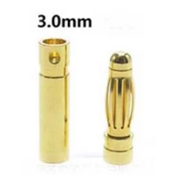 BULLET BANAANPLUG 3MM MALE + FEMALE 5 SETS