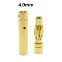 BULLET BANAANPLUG 4MM MALE + FEMALE 5 SETS