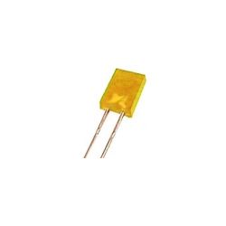 LED 5X2MM DIFFUUS GEEL 4MCD MET PLATTEKOP