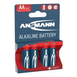 BATTERIJ ALKALINE 1.5V AA 4 STUKS