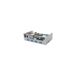 MULTI CONNECTION HUB USB 2.0/FIREWIRE/CARDREADER/AUDIO/FAN CONTROLLER/EXTERN SATA ZILVER