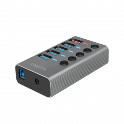 USB 3.2 GEN 1 HUB 4 POORTEN + + SNELLAADPOORT, AAN/UIT-SCHAKELAAR