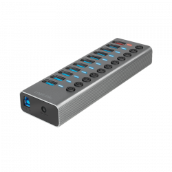 USB 3.2 GEN 1 HUB 10 POORTEN + + SNELLAADPOORT, AAN/UIT-SCHAK